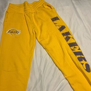 NBA Lakers Yellow Sweatpants